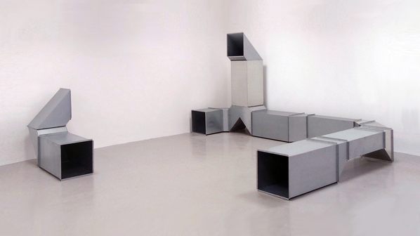 Charlotte Posenenske, Vierkantrohre (Square Tubes) (Series D), 1967