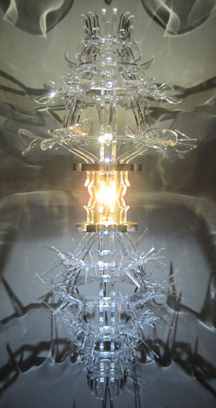 Paul Myoda, Glittering Machine: Billowy-Thorny Sconce, 2010