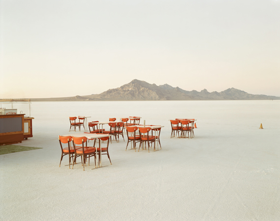 Richard Misrach, Outdoor Dining, Bonneville Salt Flats, 1992