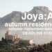 Joya: AiR artist in residence program