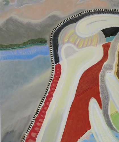 "Grizzaille", 2015, 32" x 40", oil/pastel/linen