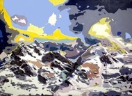 Nanga Parbat, 65"x114", oil/alkyd/canvas