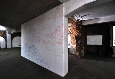 Entre sol et ciel. Wall Drawing, Berlin. Entre sol et ciel. Wall Drawing, Berlin.