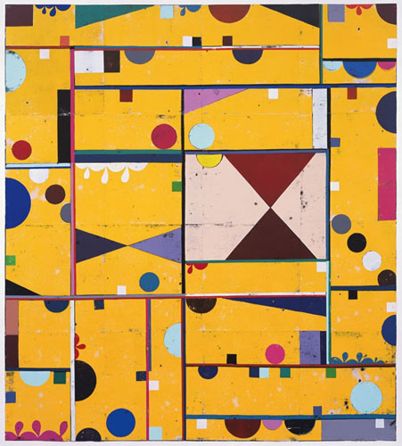 Gert and Uwe Tobias, Untitled 2008, <br/>Coloured woodcut on paper, 210 x 188 cm<br/>Image � Gert and Uwe Tobias. Courtesy Galerie Michael Janssen, Berlin. Photo � Alistair Overbruck<br/>