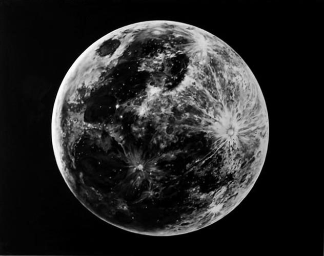 Robert Longo, Untitled (Last Moon), 2007<br/>Charcoal on mounted paper<br/>Image � Robert Longo, Courtesy Metro Pictures, New York <br/>