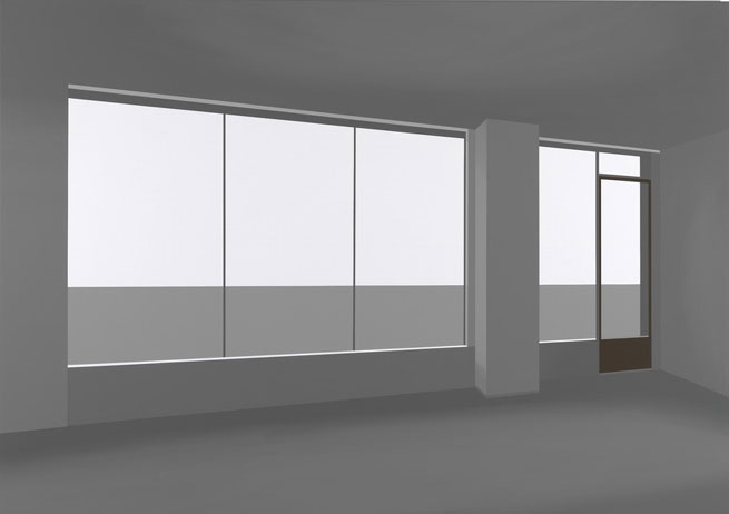 Jurriaan Molenaar, White Space<br/>Acrylic on canvas / 2009 / 120 x 170 cm<br/>Image � Jurriaan Molenaar, Galerie Voss, D�sseldorf <br/>