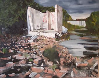 Sitting room. August 2008. Oil on Canvas. 150x120c