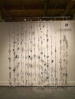 black & white wall of balls